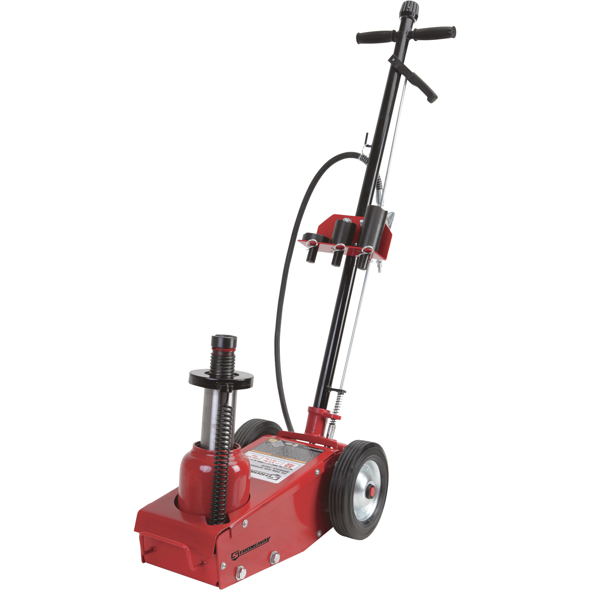 Strongway Air/Hydraulic Service Floor Jack, 35-Ton Capacity, Quick-Lift, Heavy-Duty Automotive Jack